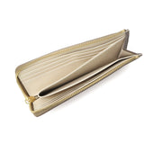 アンサ 長財布 レディース 薄い Ense 財布 ブランド 本革 L字ファスナー 軽量 軽い 革 レザー 山羊革 ゴートスキン L字 ファスナー 小銭入れ 日本製 L-zipper long wallet ew131