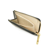 アンサ 財布 レディース Ense ブランド 本革 L字ファスナー 軽量 ミニ財布 コインケース 軽い 革 レザー 山羊革 ゴートスキン L字 ファスナー 小銭入れ 薄い ミニ コンパクト 日本製 L-zipper wallet ew130