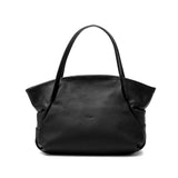 アンサ トートバッグ レディース ファスナー付き Ense トート バッグ レザー ブランド 小さめ 革 本革 自立 ハンドバッグ A5 黒 グレー おしゃれ マチ広め きれいめ イタリアンレザー tote mini ens202