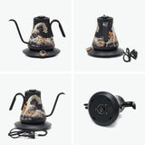 【正規品1年保証】 EPEIOS ケトル 電気 おしゃれ 温度調整 エペイオス 電気ケトル コーヒー 珈琲 ドリップ 保温 タイマー機能 浮世絵 詩 和柄 アート 細口 900ml ドリップケトル ORIGINAL Designed EK229