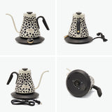 【正規品1年保証】 EPEIOS ケトル 電気 おしゃれ 温度調整 エペイオス 電気ケトル コーヒー 珈琲 ドリップ ステンレス 保温 タイマー機能 湯沸かし 色変化 シンプル 細口 レオパード柄 900mL LUX900 JPCCN