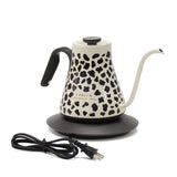 【正規品1年保証】 EPEIOS ケトル 電気 おしゃれ 温度調整 エペイオス 電気ケトル コーヒー 珈琲 ドリップ ステンレス 保温 タイマー機能 湯沸かし 色変化 シンプル 細口 レオパード柄 900mL LUX900 JPCCN