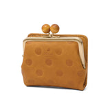 フォルナ 二つ折り財布 レディース がま口 本革 ブランド Folna 大人 日本製 コンパクト 財布 かわいい 二つ折 小銭入れ 牛革 レザー おしゃれ 上品 ドット 水玉 Woodball Gamaguchi Dots 2993903