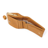 フォルナ 二つ折り財布 レディース がま口 本革 ブランド Folna 大人 日本製 コンパクト 財布 かわいい 二つ折 小銭入れ 牛革 レザー おしゃれ 上品 ドット 水玉 Woodball Gamaguchi Dots 2993903