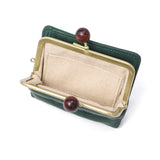 フォルナ 二つ折り財布 レディース がま口 本革 ブランド Folna 大人 日本製 コンパクト 財布 かわいい 二つ折 小銭入れ 牛革 レザー おしゃれ 上品 ドット 水玉 Woodball Gamaguchi Dots 2993903