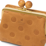 フォルナ 二つ折り財布 レディース がま口 本革 ブランド Folna 大人 日本製 コンパクト 財布 かわいい 二つ折 小銭入れ 牛革 レザー おしゃれ 上品 ドット 水玉 Woodball Gamaguchi Dots 2993903