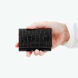 【正規品1年保証】 フェリージ カードケース メンズ レディース スリム 薄型 本革 革 ブランド Felisi 名刺入れ カード収納 カード入れ エンボスレザー クロコ 型押し コンパクト ビジネス 上品 STORICO 450/SA