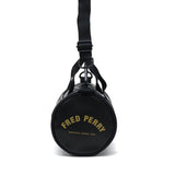 フレッドペリー ショルダーバッグ メンズ レディース 小さめ おしゃれ FRED PERRY ショルダー バッグ ハンドバッグ 斜め掛け 斜めがけ ブランド 軽量 軽い 2WAY 黒 ブラック Tonal Classic Mini Barrel Bag L1400