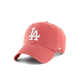 '47 Cap Men's Women's Brand Forty Seven CLEAN UP Hat Baseball Cap Logo Stylish Cotton Simple Casual Cool Size Adjustment Major League Cleanup Los Angeles Dodgers