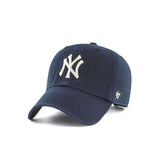 '47 Cap Men's Women's Brand Forty Seven CLEAN UP Hat Baseball Cap Logo Stylish Cotton Simple Casual Cool Size Adjustment Cleanup New York Yankees