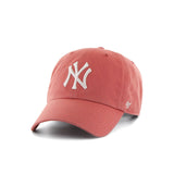 '47 Cap Men's Women's Brand Forty Seven CLEAN UP Hat Baseball Cap Logo Stylish Cotton Simple Casual Cool Size Adjustment Cleanup New York Yankees