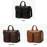 【正規品1年保証】 ファイブウッズ ブリーフケース メンズ 本革 ビジネス ブランド FIVE WOODS ショルダー 2WAYブリーフ レザー 牛革 PC A4 日本製 2WAY 拡張 PLATEAU ダブルポケットブリーフケースM 39598