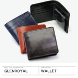 【正規品3カ月保証】 グレンロイヤル 二つ折り財布 メンズ レディース 折財布 小さめ GLENROYAL ブランド 大人 おしゃれ 上品 ミニ 財布 小銭入れ付き 札入れ カード入れ 本革 HIP WALLET WITH DIVIDER 03-6171