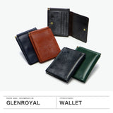 【正規品3カ月保証】 グレンロイヤル マネークリップ 財布 おしゃれ カード レディース メンズ ブランド GLENROYAL 革 本革 レザー 牛革 二つ折り ミニ財布 コンパクト MONEY CLIP CARD CASE 03-5779
