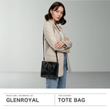【正規品3カ月保証】 グレンロイヤル トートバッグ レディース 小さめ GLENROYAL バッグ ブランド 本革 革 レザー ミニバッグ 2WAY ショルダー グレイスコレクション SQUARE MINI BAG 01-5777