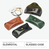 【正規品3カ月保証】 グレンロイヤル メガネケース メンズ レディース 革 おしゃれ コンパクト GLENROYAL 軽量 可愛い 牛革 レザー 眼鏡 めがね サングラス グラスコード ブランド OPTICAL CASE 03-5790
