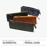 【正規品3カ月保証】 グレンロイヤル ペンケース 大人 革 本革 おしゃれ GLENROYAL ペン ケース コンパクト 革系 ブライドルレザー ブライドル レザー シンプル ブランド 高級感 ビジネス ZIP PEN CASE 03-6057