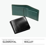 【正規品3カ月保証】 グレンロイヤル 二つ折り財布 メンズ レディース ブランド 本革 GLENROYAL 日本製 大人 小銭入れあり 財布 小さい 革 馬革 コードバン 薄い コンパクト HIP WALLET WITH DIVIDER J2-0052