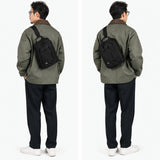 ハーヴェストレーベル ボディバッグ メンズ レディース ブランド ワンショルダー HARVEST LABEL かっこいい 大容量 軽量 丈夫 縦型 B5 タブレット収納 11インチ 日本製 URBAN CARGO スリングバッグ HVT-0285
