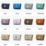 ハシバミ 財布 レディース 小さい HASHIBAMI ブランド コンパクト ミニ財布 天然石 本革 牛革 レザー かわいい 三つ折り財布 BOX型小銭入れ カード パワーストーン 天然石ミニウォレット Ha-2008-729