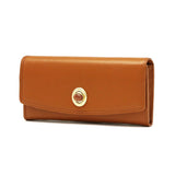 ハシバミ 長財布 レディース カード HASHIBAMI 財布 ブランド 大容量 本革 革 レザー おしゃれ かわいい かぶせ フラップ 小銭入れ パワーストーン 大人 上品 シンプル 天然石 ロングウォレット Ha-2104-306