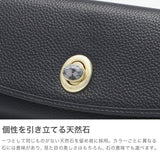 ハシバミ 長財布 レディース カード HASHIBAMI 財布 ブランド 大容量 本革 革 レザー おしゃれ かわいい かぶせ フラップ 小銭入れ パワーストーン 大人 上品 シンプル 天然石 ロングウォレット Ha-2104-306