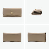 ハシバミ 長財布 レディース カード HASHIBAMI 財布 ブランド 大容量 本革 革 レザー おしゃれ かわいい かぶせ フラップ 小銭入れ パワーストーン 大人 上品 シンプル 天然石 ロングウォレット Ha-2104-306