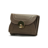 ハシバミ 三つ折り財布 レディース 小さい ブランド HASHIBAMI 財布 本革 革 レザー おしゃれ かわいい コンパクト ミニ 三つ折り 小銭入れ 大人 上品 黒 ニュー ラウンドフォルム ミニウォレット Ha-1711-453