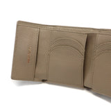 ハシバミ 三つ折り財布 レディース 小さい ブランド HASHIBAMI 財布 本革 革 レザー おしゃれ かわいい コンパクト ミニ 三つ折り 小銭入れ 大人 上品 黒 ニュー ラウンドフォルム ミニウォレット Ha-1711-453