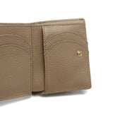 ハシバミ 三つ折り財布 レディース 小さい ブランド HASHIBAMI 財布 本革 革 レザー おしゃれ かわいい コンパクト ミニ 三つ折り 小銭入れ 大人 上品 黒 ニュー ラウンドフォルム ミニウォレット Ha-1711-453