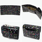 ハシバミ 財布 レディース 三つ折り ミニ コンパクト HASHIBAMI ブランド ウォレット おしゃれ かわいい 小さい 本革 レザー シープレザー 軽い 小銭ボックス 小銭入れ付き グリント Ha-2504-106