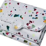 ハシバミ 財布 レディース 三つ折り ミニ コンパクト HASHIBAMI ブランド ウォレット おしゃれ かわいい 小さい 本革 レザー シープレザー 軽い 小銭ボックス 小銭入れ付き グリント Ha-2504-106