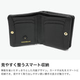 ハシバミ 二つ折り財布 レディース 本革 HASHIBAMI 財布 コンパクト ウォレット ブランド おしゃれ かわいい 小さい ミニ レザー 軽い 折り財布 小銭入れ付き スモールフラワー ハーフウォレット Ha-2407-502