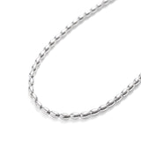 ハシバミ ネックレス レディース チェーン HASHIBAMI 天然石 ヘマタイト ワンタッチ 留め具 マグネット ポーチ付き 重ね付け シンプル おしゃれ 可愛い ブランド 20代 30代 女性 プレゼント 俵型 シルバー 52cm HB2100243