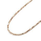 ハシバミ ネックレス レディース チェーン HASHIBAMI 立方体 面取り ゴールド 45cm 天然石 ヘマタイト ワンタッチ 留め具 マグネット ポーチ付き 重ね付け シンプル おしゃれ 可愛い ブランド 20代 30代 女性 HB2100244