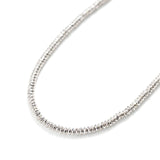 ハシバミ ネックレス レディース チェーン HASHIBAMI シルバー カジュアル シンプル 天然石 ヘマタイト ワンタッチ マグネット ポーチ付き 重ね付け おしゃれ 可愛い 上品 大人 ブランド 円盤型 45cm HB2100245