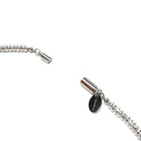 ハシバミ ネックレス レディース チェーン HASHIBAMI シルバー カジュアル シンプル 天然石 ヘマタイト ワンタッチ マグネット ポーチ付き 重ね付け おしゃれ 可愛い 上品 大人 ブランド 円盤型 45cm HB2100245