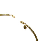 ハシバミ ネックレス レディース HASHIBAMI ゴールド シンプル スネークチェーン 太め マグネット ワンタッチ ポーチ付き 短め ヘマタイト かわいい おしゃれ アクセサリー 43cm 天然石 HB2100247