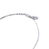 ハシバミ ネックレス レディース チェーン ロング HASHIBAMI 天然石 ヘマタイト キラキラ ゴールド シルバー 留め具 マグネット ワンタッチ ポーチ付き 重ね付け シンプル 立方体 極小(シルバー/ゴールド) 60cm HB2100248