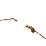 ハシバミ ネックレス レディース チェーン ロング HASHIBAMI 天然石 ヘマタイト キラキラ ゴールド シルバー 留め具 マグネット ワンタッチ ポーチ付き 重ね付け シンプル 立方体 極小(シルバー/ゴールド) 60cm HB2100248