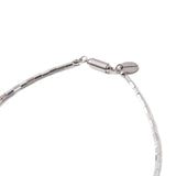 ハシバミ ネックレス レディース チェーン HASHIBAMI 天然石 ヘマタイト 留め具 マグネット ワンタッチ ポーチ付き 重ね付け シンプル おしゃれ 普段使い オケージョン 大人 20代 30代 角柱(長) シルバー 52cm HB2100254