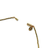 ハシバミ ネックレス レディース チェーン HASHIBAMI 円柱(長) ゴールド 52cm 天然石 ヘマタイト 留め具 マグネット ワンタッチ ポーチ付き 重ね付け シンプル おしゃれ 普段使い オケージョン 大人 20代 30代 HB2100256