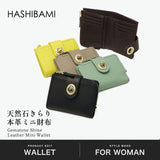 ハシバミ 二つ折り財布 財布 レディース ブランド HASHIBAMI 本革 革 牛革 レザー 小銭入れ カード 天然石 パワーストーン ミニ財布 コンパクト 小さい 小さめ 二つ折り 天然石二つ折りウォレット Ha-2511-103