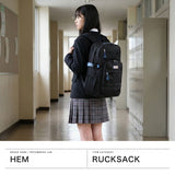 ヘム リュック レディース 通学 大容量 HeM バッグ おしゃれ 大きめ 女子 高校生 中学生 A4 B4 30L PC 撥水 かわいい ブランド リュックサック モル デイパック 39-72400