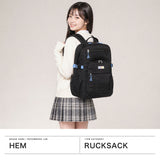 ヘム リュック レディース 通学 大容量 HeM バッグ おしゃれ 大きめ 女子 高校生 中学生 A4 B4 30L PC 撥水 かわいい ブランド リュックサック モル デイパック 39-72400