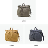 ホーボー ヘルメットバッグ メンズ レディース 帆布 hobo ショルダー バッグ キャンバス 大きめ 斜めがけバッグ 肩掛け ブランド カジュアル ミリタリー B4 A4 6L 日本製 HELMET BAG HEAVY CANVAS HB-BG4522