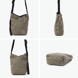 ホーボー ショルダーバッグ メンズ レディース 斜めがけバッグ 小さめ hobo バッグ 斜めがけ ブランド 大人 軽量 軽い コットン 綿 丈夫 小さい ミニショルダー 日本製 2L AZUMA SHOULDER BAG S LIGHT CANVAS HB-BG4517