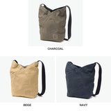 ホーボー ショルダーバッグ メンズ レディース 斜めがけバッグ 小さめ hobo バッグ 斜めがけ ブランド 大人 軽量 軽い コットン 綿 丈夫 小さい ミニショルダー 日本製 2L AZUMA SHOULDER BAG S LIGHT CANVAS HB-BG4517