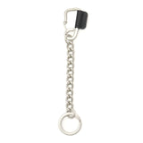 Hobo Keychain Metal Fittings Leather Hobo Ring Chain Carabiner Key Ring Brand Men's Women's Brass Matte Genuine Leather Made in Japan CARABINER CHAIN KEY RING MATTE BRASS with SHRINK COW LEATHER HB-A4502