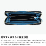 印傳屋 長財布 レディース メンズ 薄い INDEN-YA 財布 ブランド ラウンドファスナー 本革 革 鹿革 軽い 軽量 小銭入れ カード おしゃれ 革財布 漆 富士山 印伝屋 上原勇七 甲州印伝 日本製 たかね 束入F 2810